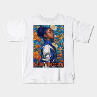 Floral Sailor Mercury Kids T-Shirt